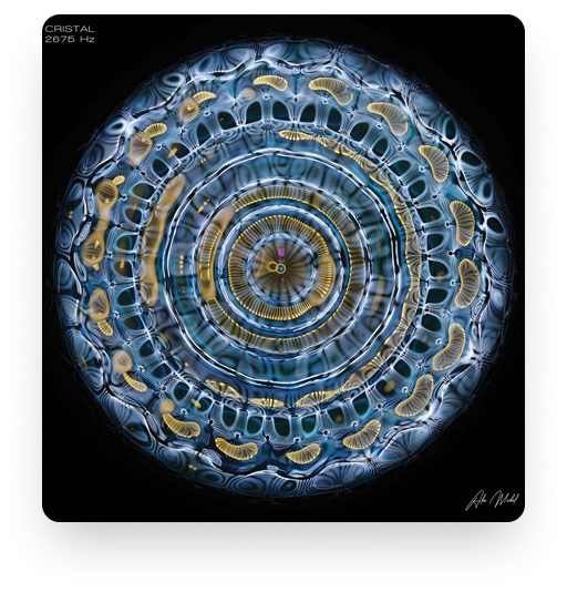 Cymatic visual artwork